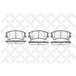 981 002B-SX_колодки дисковые передние! Mazda 6 GG/GY 2.0Di 136HP/2.0i/2.2i 02> фото