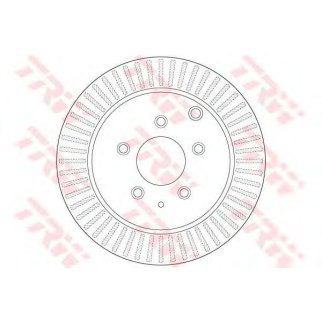 Диск тормозной задний TRW DF6385 фото