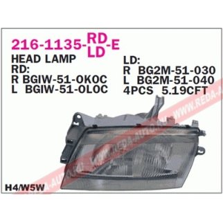 Фара передн лев MAZDA: 323 97- фото