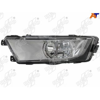 Фара противотуманная L SKODA OCTAVIA 13- хром фото