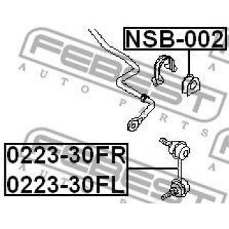 Стойка переднего стабилизатора FEBEST 0223-30FR фото