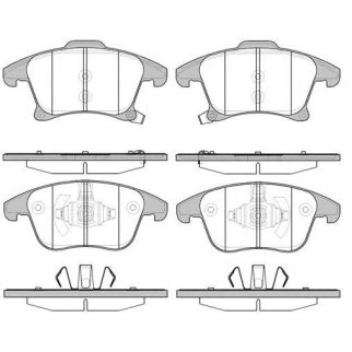 Колодки тормозные Fr Mon14- фото