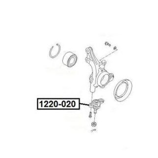 Опора шаровая ASVA 1220-020 фото