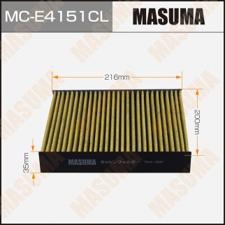 Фильтр салона Masuma MC-E4151CL фото