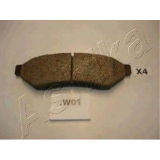 Колодки тормозные задние дисковые к-кт ashika 51-0W-W01 фото