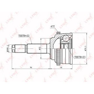 ШРУС наружный LYNXauto CO1826A фото