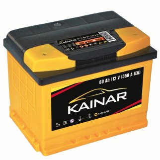 Аккумуляторная батарея KAINAR 6СТ 60 VL АПЗ прям. 060K1301 242х175х190 Казахстан фото