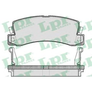 Колодки тормозные задние дисковые к-кт Lpr 05P514 фото