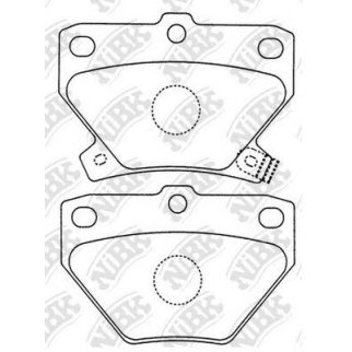 Колодки тормозные к-кт NiBK PN1454 фото