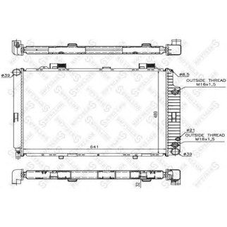 Радиатор основной Stellox 10-25093-SX фото