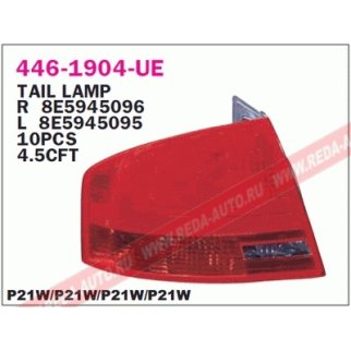 Фонарь задний наружн прав AUDI: A4/S4 05- фото