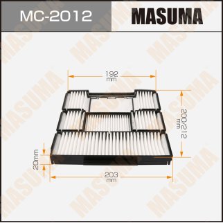Фильтр салона Masuma MC-2012 фото