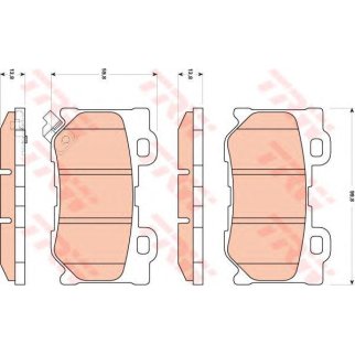 Колодки тормозные к-кт TRW GDB3515 фото