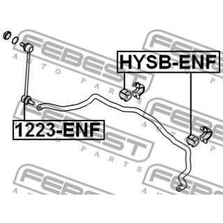 Стойка переднего стабилизатора FEBEST 1223-ENF фото