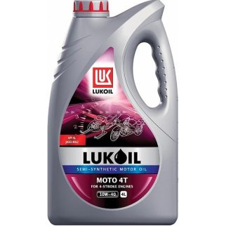 Масло моторное ЛУКОЙЛ МОТО 4такт.10W40 п/синт. 4л фото