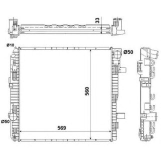 Радиатор основной NRF 53893 фото