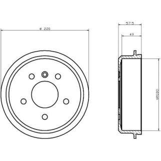 Барабан тормозной TEXTAR 94020200 фото