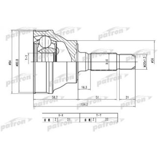 ШРУС наружный 21x56x22 PEUGEOT 205 -98 фото