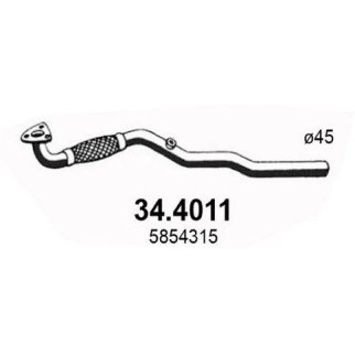 Приемная труба глушителя ASSO 34.4011 фото