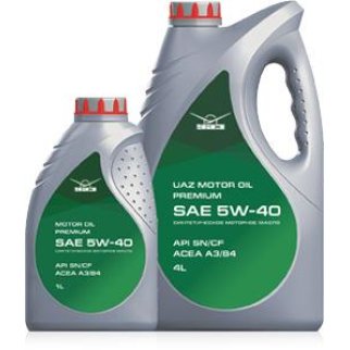 Масло моторное UAZ ЛУКОЙЛ PREMIUM SN/CF 5W40 синт.1л упаковка (ОАО УАЗ) фото