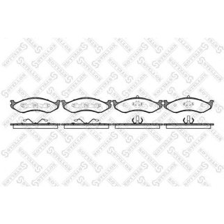 478 000B-SX_колодки дисковые п.! Jeep Cherokee 4.7i/2.5TD 97>/Grand Cherokee 4.0/4.7 97-99 фото