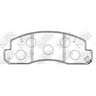 PN1388-NIBK_колодки дисковые ! передние Toyota Optimo 2 Microbus/Dyna all 94> фото