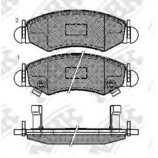 Колодки тормозные дисковые перед фото