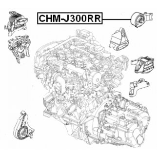 Опора двигателя FEBEST CHM-J300RR фото 2