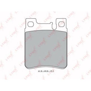 Колодки тормозные задние к-кт LYNXauto BD5316 фото