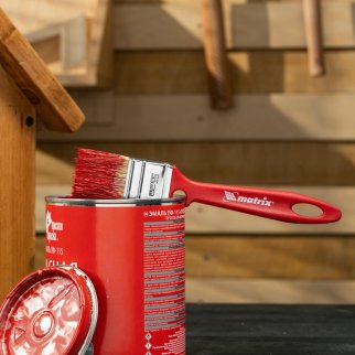 Кисть флейцевая ЭМАЛИ 35x10 мм MATRIX 83351 фото 1