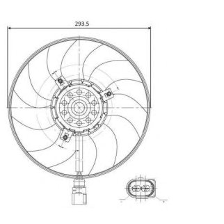Вентилятор радиатора NRF 47395 фото