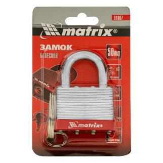 Замок навесной 50мм MATRIX фото 7 Замок навесной 50мм MATRIX фото 7