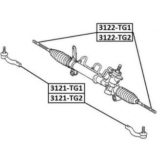 Тяга рулевая ASVA 3122-TG1 фото