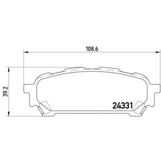 Колодки тормозные задние к-кт Brembo P 78 014 фото