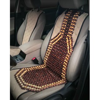 Накидка на перед. сиденье с подголовн. массажная деревянная фото 2