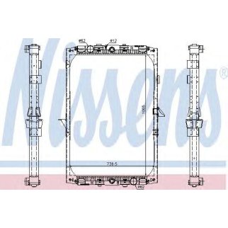 Радиатор основной Nissens 61417A фото