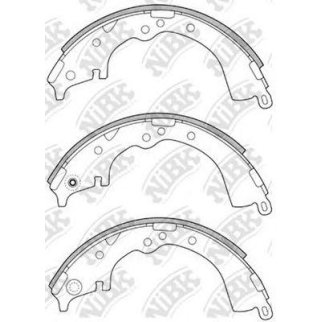 Колодки барабанные к-кт NiBK FN2335 фото