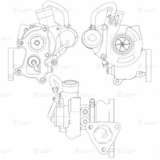 Турбокомпрессор для а/м Hyundai H1 Starex (00-) 2.5D (D4BH) (LAT 0836) фото 4