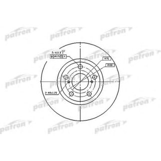 Диск тормозной PATRON PBD4046 фото