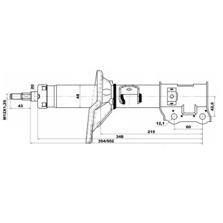 Амортизатор передний FEBEST 12666493FR фото 2