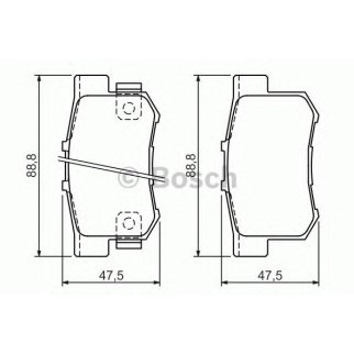 Колодки тормозные к-кт BOSCH 0 986 494 358 фото