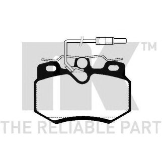 Колодки тормозные дисковые передние с датчиками износа и прижимной пластиной / PEUGEOT 205 I/II,309 фото