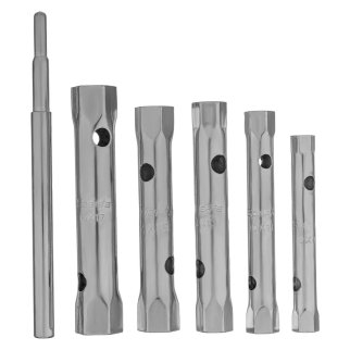 Набор ключей-трубок торцевых, 8 х 17 мм, вороток, оцинкованные, 6шт. SPARTA фото