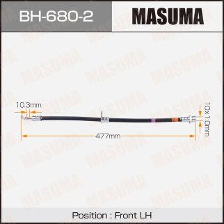 Шланг тормозной Masuma BH-680-2 фото