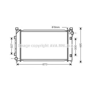 Радиатор основной AVA AU2163 фото
