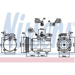 NS89276_компрессор кондиционера! Hyundai Santa FE 2.0-2.4 00> фото