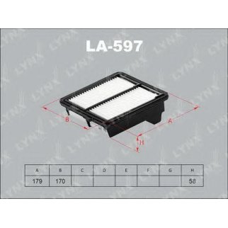 Фильтр воздушный LYNXauto LA597 фото