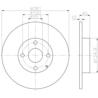 Диск тормозной задний TEXTAR 92130200 фото