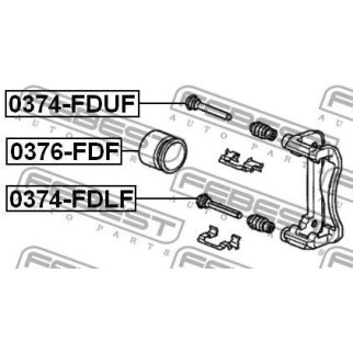 Втулка направляющая суппорта FEBEST 0374-FDLF фото