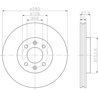 Диск тормозной передний вентилируемый TEXTAR 92053800 фото